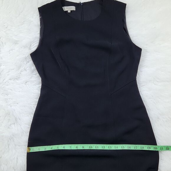 Hobbs -704 Women's London Black Adaline Sheath Dress Size 8 - Picture 10 of 10
